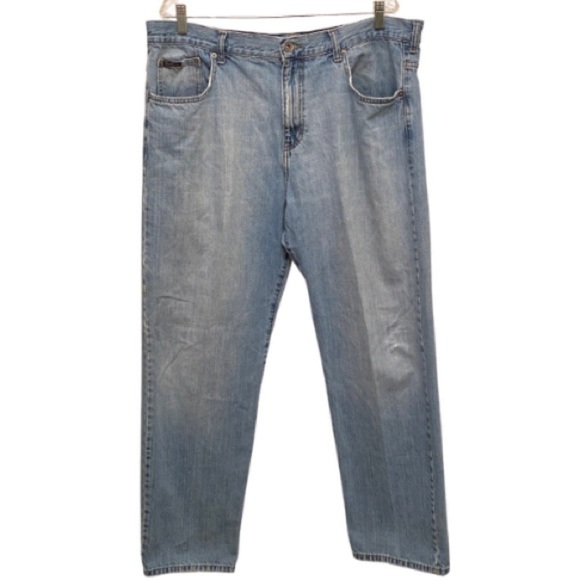 CALVIN KLEIN Relaxed 40x30 Straight Jeans Denim - Picture 2 of 7